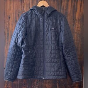Patagonia Nano Puff Fitz Roy Trout Hoody Primaloft Smolder Blue Hoodie W’s Large